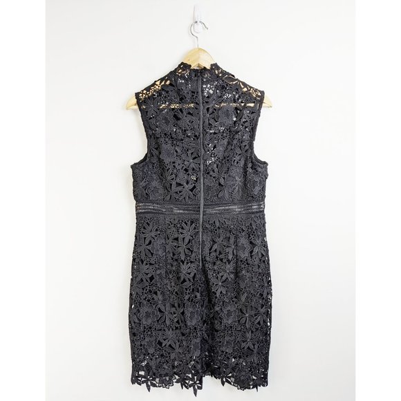 NEW Bardot Elise Lace Floral Cocktail Dress Black - Picture 7 of 7